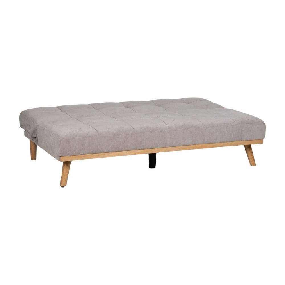 Sofá Cama Gris en Chenilla con Diseño Contemporáneo - 86 cm, Estructura de Madera, Colchón 178x107.5 cm, Ideal para Salón y Visitas, Resistente y Elegante - Imagen 2