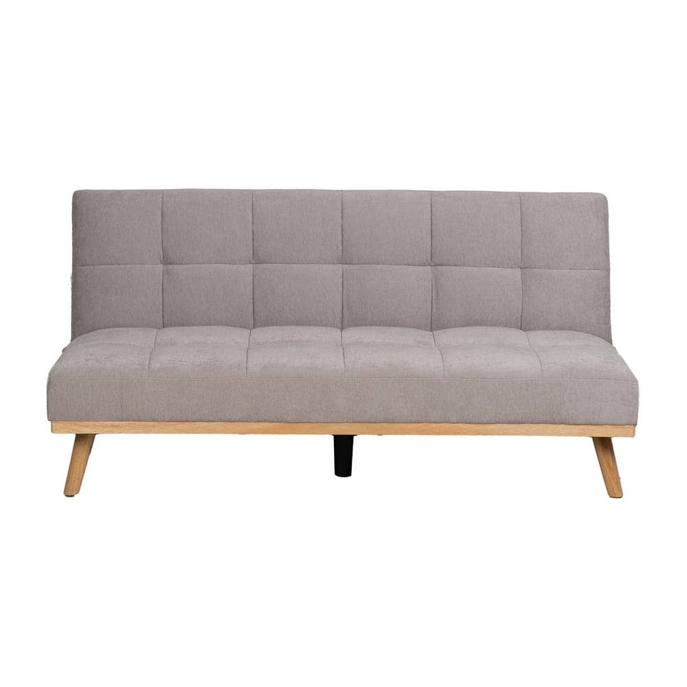 Sofá Cama Gris en Chenilla con Diseño Contemporáneo - 86 cm, Estructura de Madera, Colchón 178x107.5 cm, Ideal para Salón y Visitas, Resistente y Elegante - Imagen 3
