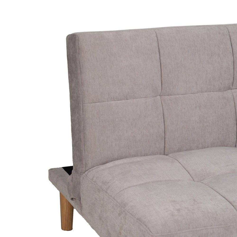 Sofá Cama Gris en Chenilla con Diseño Contemporáneo - 86 cm, Estructura de Madera, Colchón 178x107.5 cm, Ideal para Salón y Visitas, Resistente y Elegante - Imagen 5