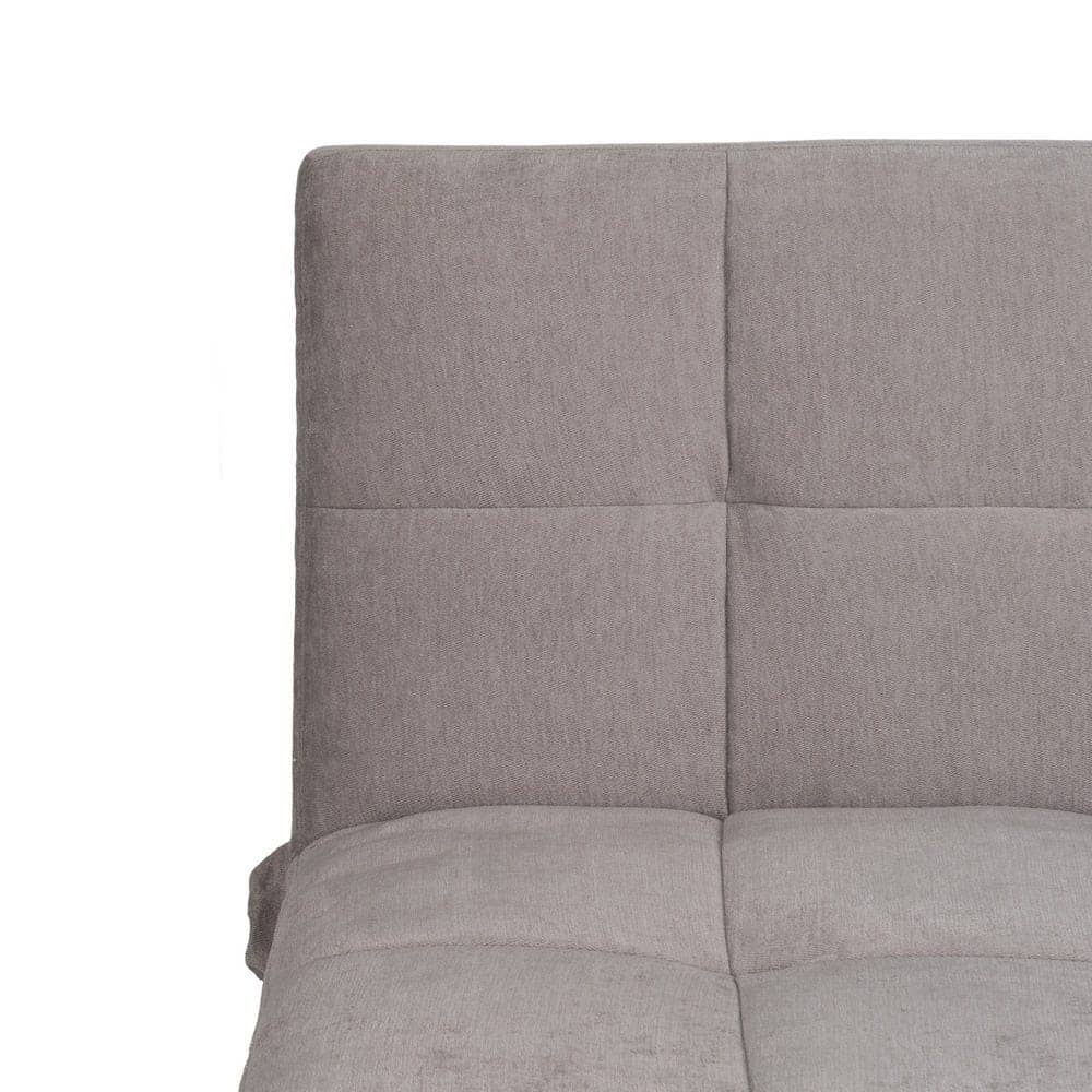 Sofá Cama Gris en Chenilla con Diseño Contemporáneo - 86 cm, Estructura de Madera, Colchón 178x107.5 cm, Ideal para Salón y Visitas, Resistente y Elegante - Imagen 6