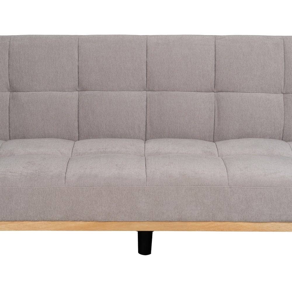 Sofá Cama Gris en Chenilla con Diseño Contemporáneo - 86 cm, Estructura de Madera, Colchón 178x107.5 cm, Ideal para Salón y Visitas, Resistente y Elegante - Imagen 7