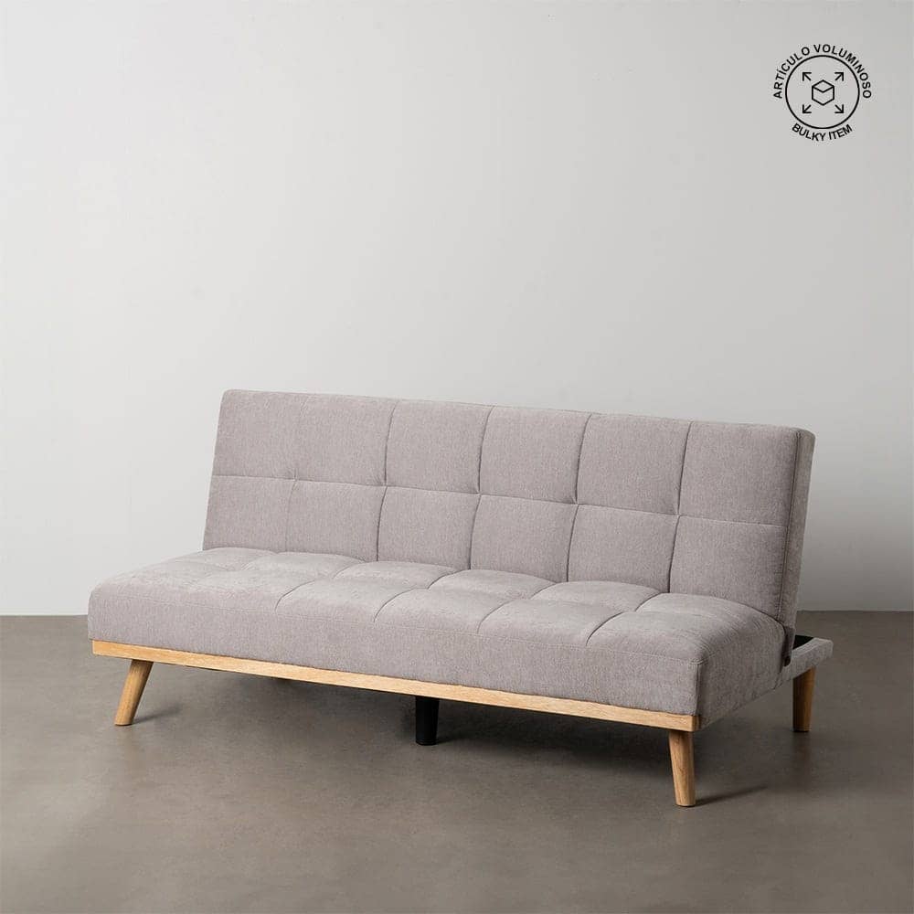 Sofá Cama Gris en Chenilla con Diseño Contemporáneo - 86 cm, Estructura de Madera, Colchón 178x107.5 cm, Ideal para Salón y Visitas, Resistente y Elegante - Imagen 16