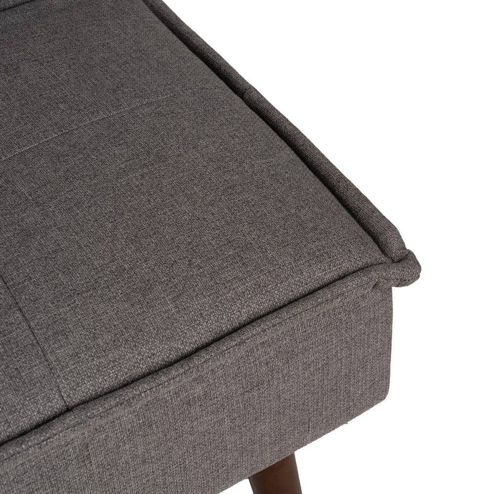 Sofá Cama Gris en Chenilla para Salón Compacto - Diseño Moderno y Confort Superior, 181x101 cm, Estructura Resistente y Ergonomía Ideal - Imagen 9