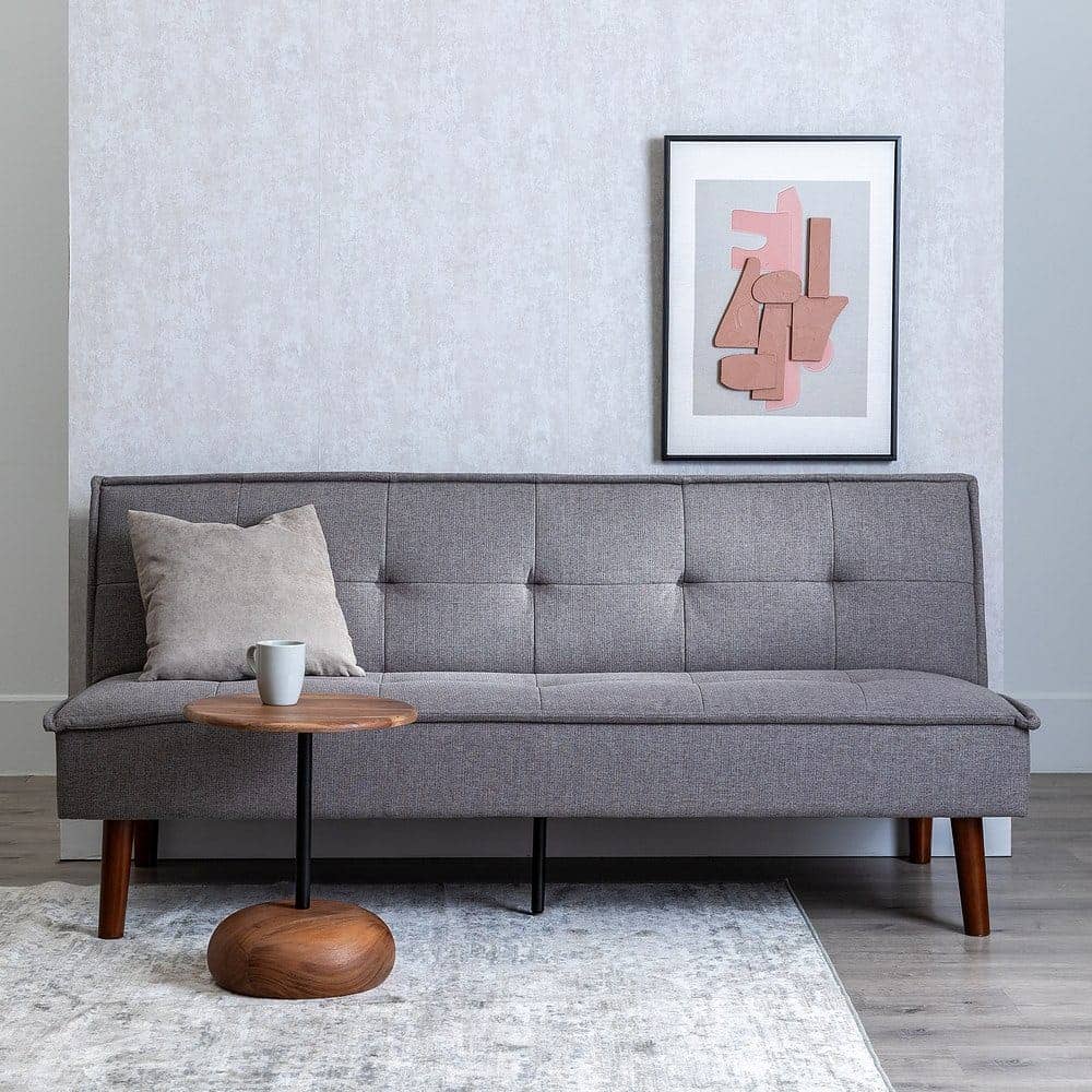 Sofá Cama Gris en Chenilla para Salón Compacto - Diseño Moderno y Confort Superior, 181x101 cm, Estructura Resistente y Ergonomía Ideal - Imagen 16