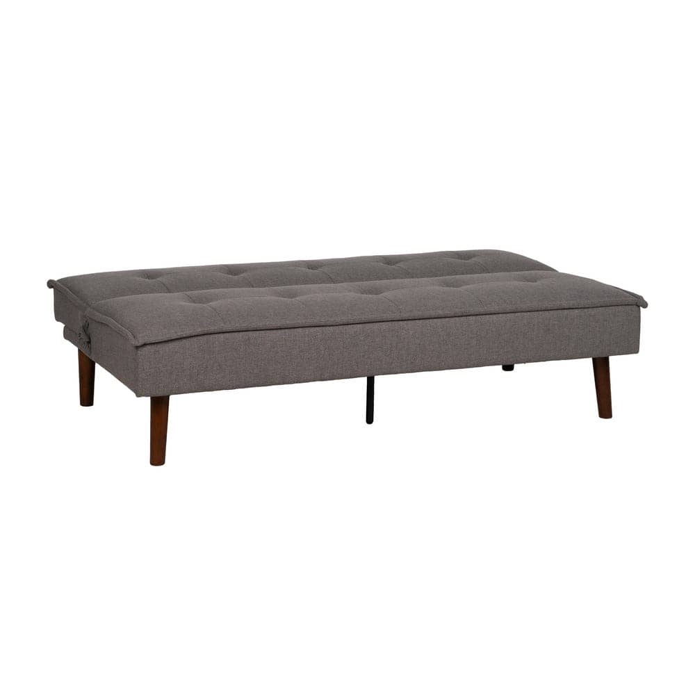 Sofá Cama Gris en Chenilla para Salón Compacto - Diseño Moderno y Confort Superior, 181x101 cm, Estructura Resistente y Ergonomía Ideal - Imagen 2