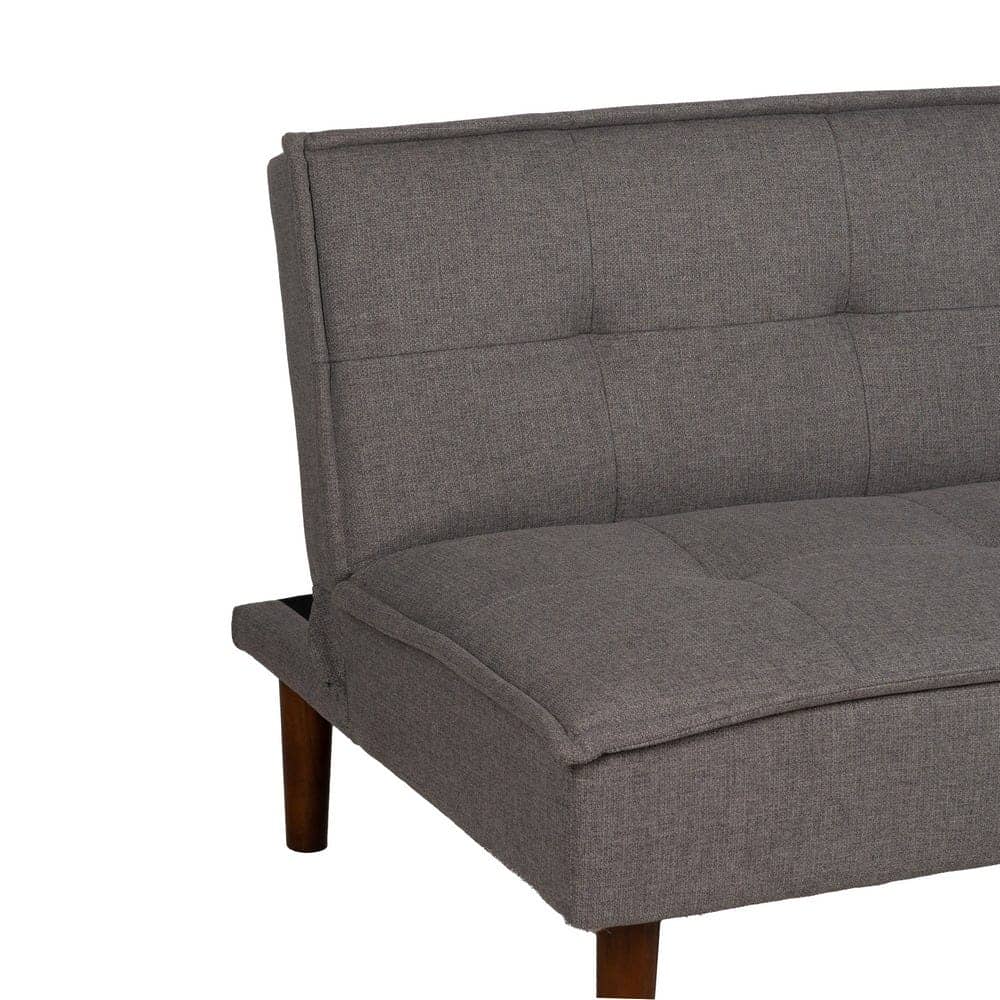 Sofá Cama Gris en Chenilla para Salón Compacto - Diseño Moderno y Confort Superior, 181x101 cm, Estructura Resistente y Ergonomía Ideal - Imagen 5