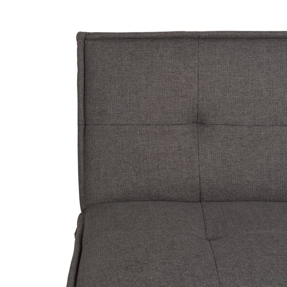 Sofá Cama Gris en Chenilla para Salón Compacto - Diseño Moderno y Confort Superior, 181x101 cm, Estructura Resistente y Ergonomía Ideal - Imagen 6