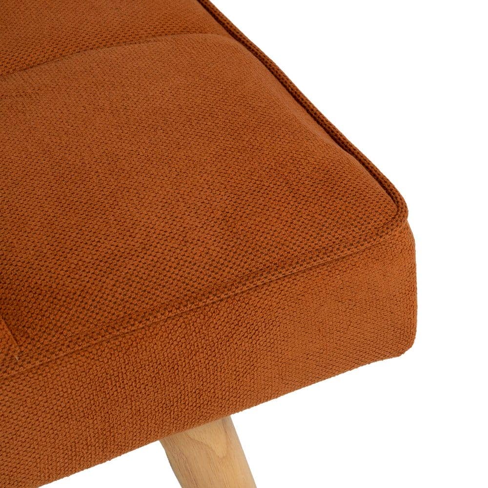 Sofá Cama Naranja de Madera Eucalipto y MDF, Diseño Funcional 73 cm - Confort y Estilo para tu Hogar - Imagen 11