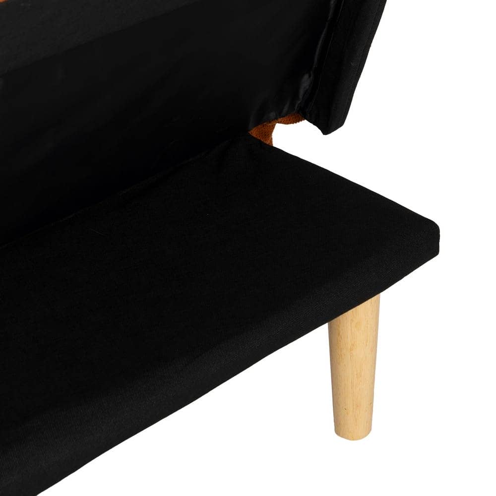 Sofá Cama Naranja de Madera Eucalipto y MDF, Diseño Funcional 73 cm - Confort y Estilo para tu Hogar - Imagen 13