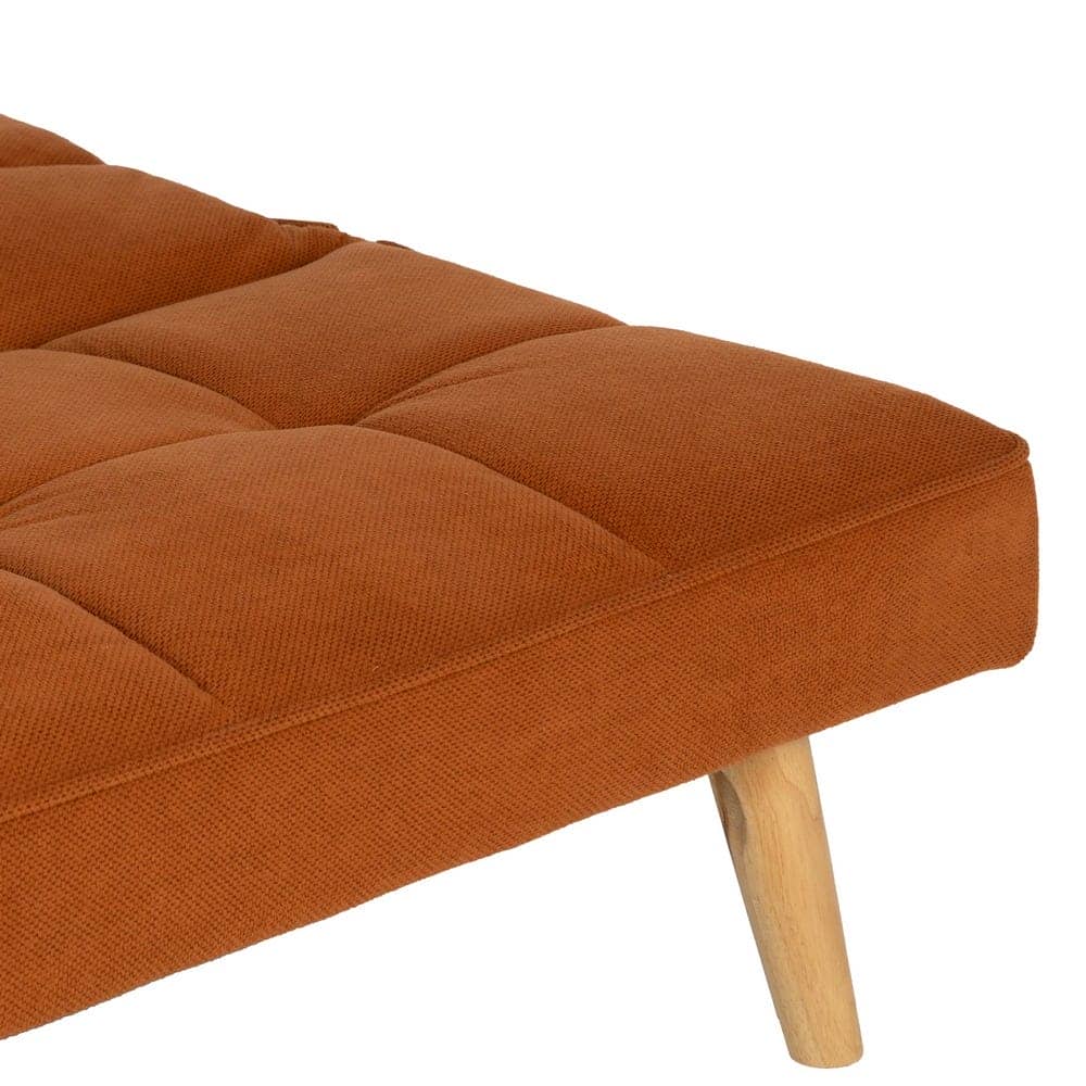 Sofá Cama Naranja de Madera Eucalipto y MDF, Diseño Funcional 73 cm - Confort y Estilo para tu Hogar - Imagen 7