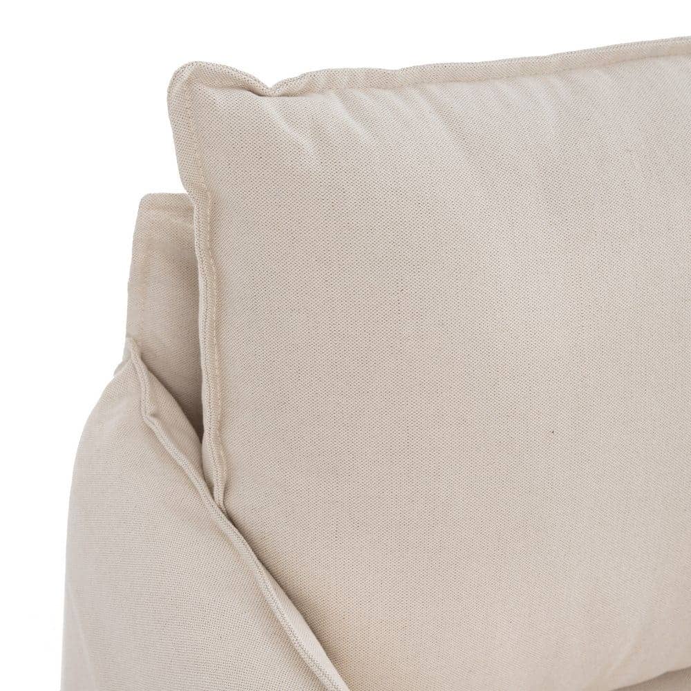 Sofá Cama Nido Beige de Tejido Elegante para Salón - Multifuncional y Desenfundable, 97 cm de Comodidad y Estilo - Imagen 5