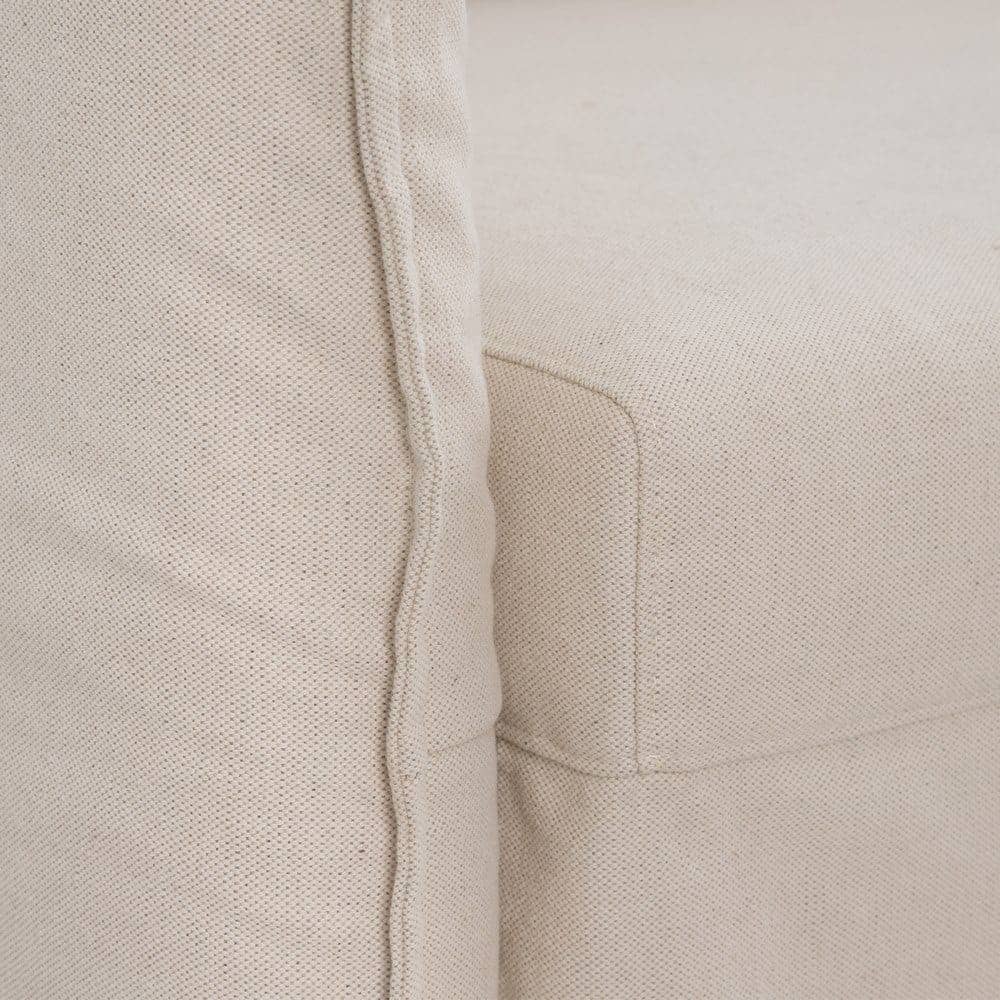 Sofá Cama Nido Beige de Tejido Elegante para Salón - Multifuncional y Desenfundable, 97 cm de Comodidad y Estilo - Imagen 7