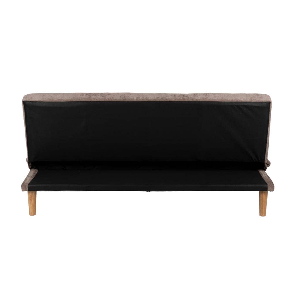 Sofá Cama Taupe en Chenilla con Patas de Caucho - Estilo y Funcionalidad para tu Salón, Conversión Práctica a Cama 178x107.5 cm, Alta Durabilidad y Confort - Imagen 4