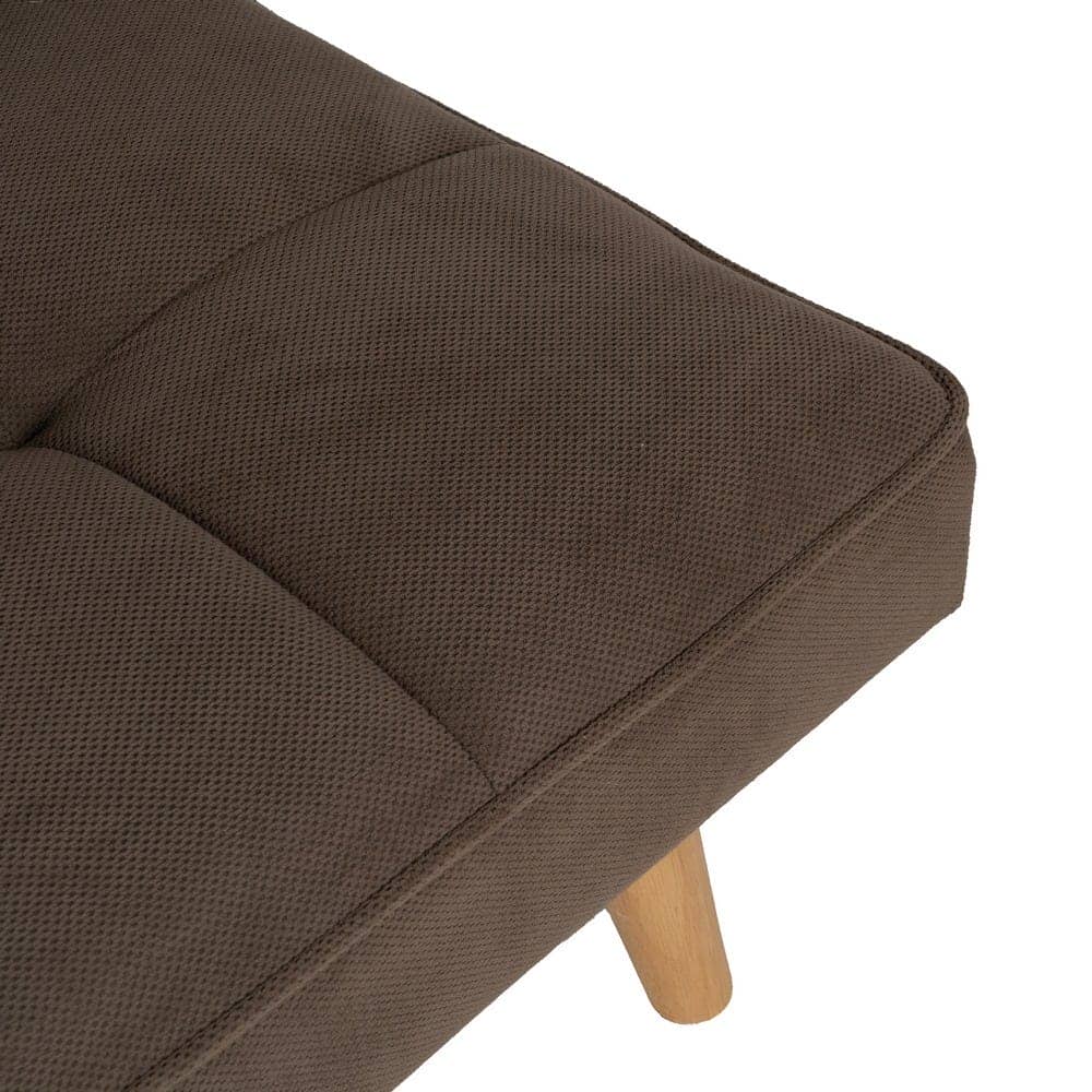 Sofá Cama Taupe Moderno de Madera Eucalipto - Diseño Chic y Funcional 175x97 cm para Espacios Reducidos - Imagen 9