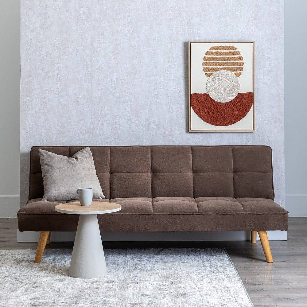 Sofá Cama Taupe Moderno de Madera Eucalipto - Diseño Chic y Funcional 175x97 cm para Espacios Reducidos - Imagen 14