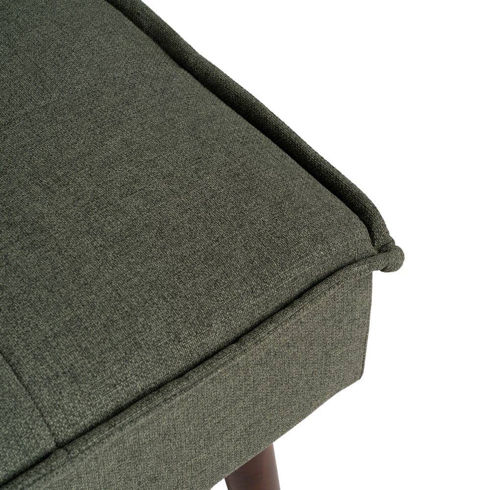 Sofá Cama Verde en Chenilla con Estructura de Madera - Diseño Moderno y Funcional, 181x101 cm, Ideal para Salones Contemporáneos - Imagen 10
