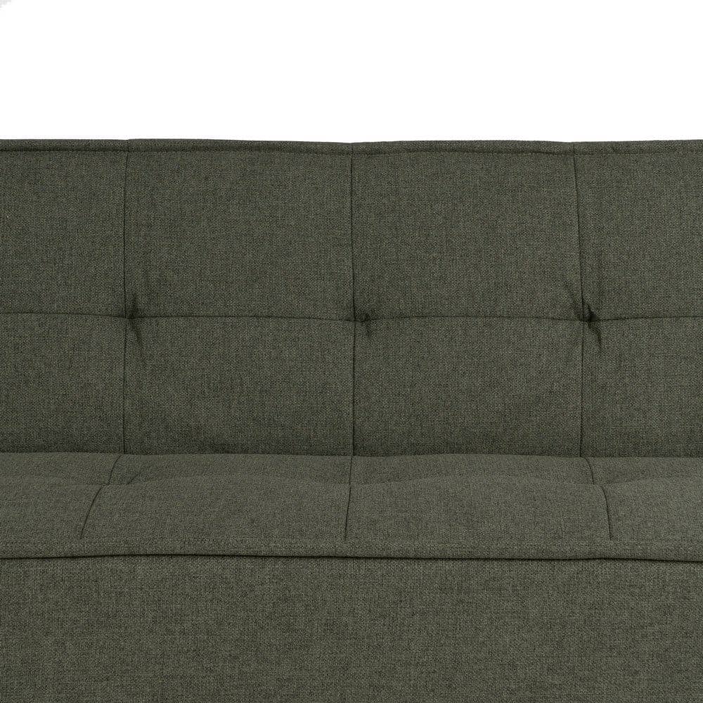 Sofá Cama Verde en Chenilla con Estructura de Madera - Diseño Moderno y Funcional, 181x101 cm, Ideal para Salones Contemporáneos - Imagen 11
