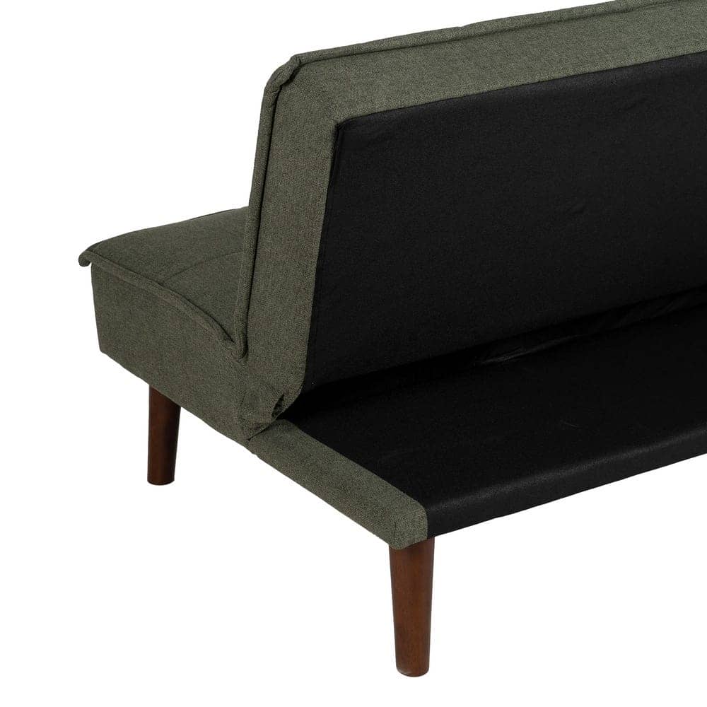 Sofá Cama Verde en Chenilla con Estructura de Madera - Diseño Moderno y Funcional, 181x101 cm, Ideal para Salones Contemporáneos - Imagen 12