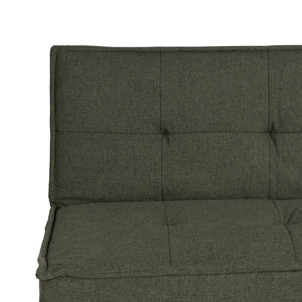 Sofá Cama Verde en Chenilla con Estructura de Madera - Diseño Moderno y Funcional, 181x101 cm, Ideal para Salones Contemporáneos - Imagen 8