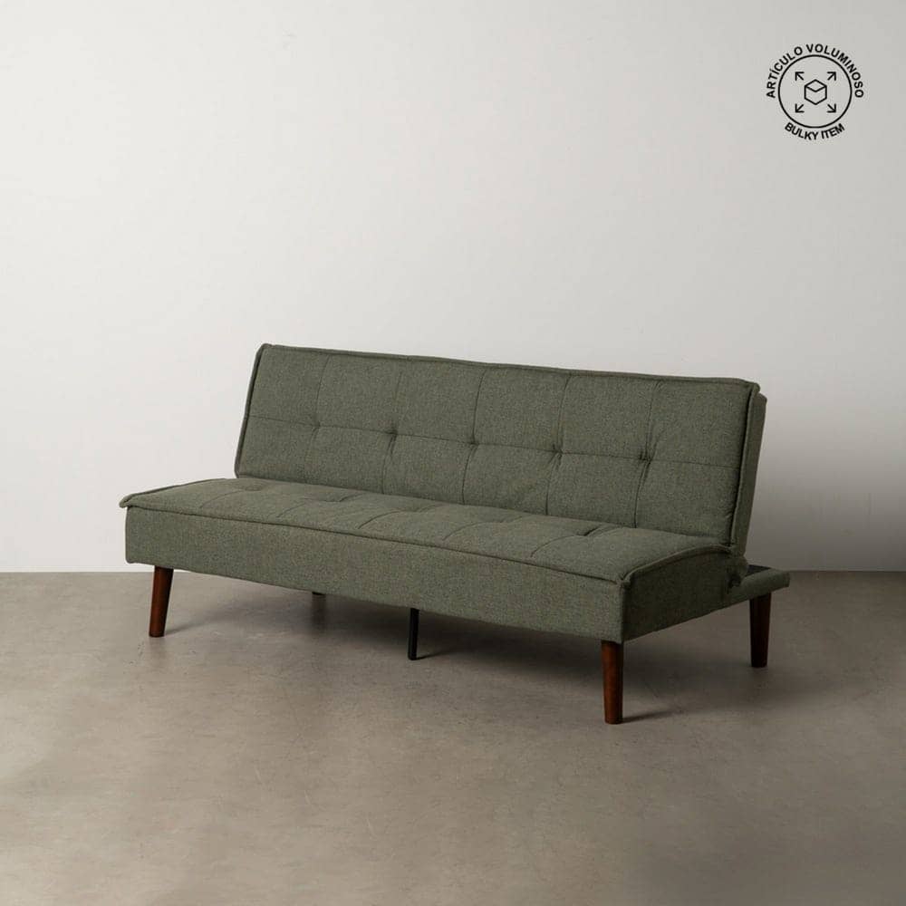 Sofá Cama Verde en Chenilla con Estructura de Madera - Diseño Moderno y Funcional, 181x101 cm, Ideal para Salones Contemporáneos - Imagen 15