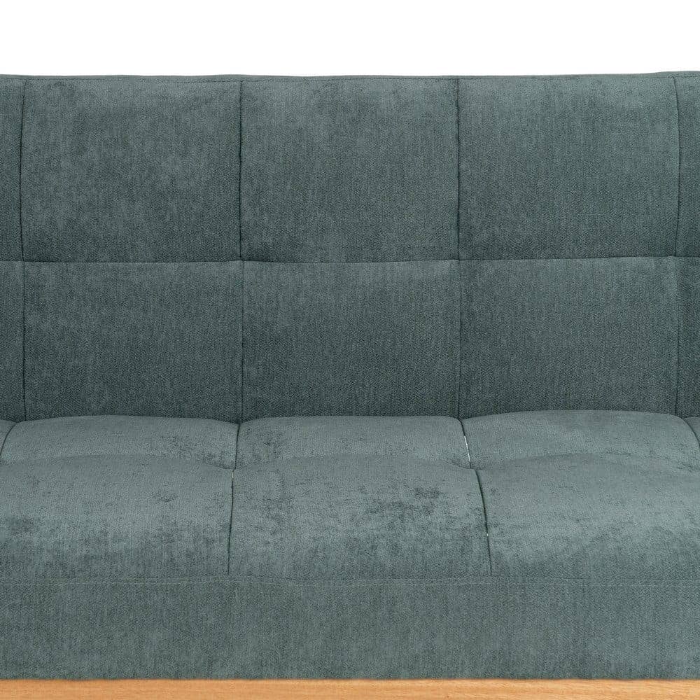 Sofá Cama Verde en Chenilla para Salón - Diseño Moderno y Funcionalidad, 178x107.5 cm, Estructura Robusta y Confortable - Imagen 11