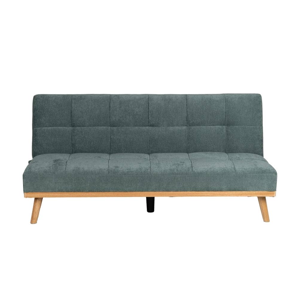 Sofá Cama Verde en Chenilla para Salón - Diseño Moderno y Funcionalidad, 178x107.5 cm, Estructura Robusta y Confortable - Imagen 3