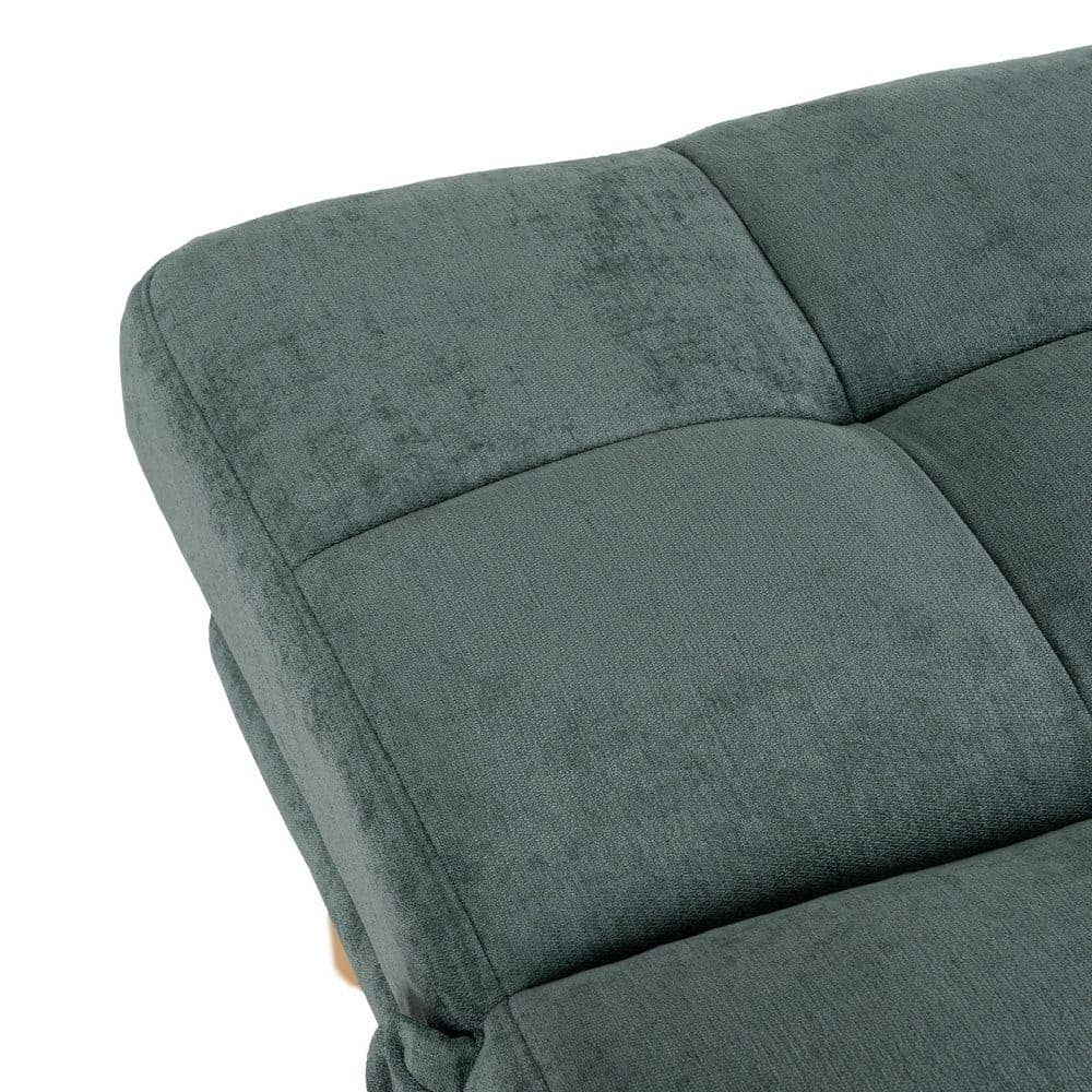 Sofá Cama Verde en Chenilla para Salón - Diseño Moderno y Funcionalidad, 178x107.5 cm, Estructura Robusta y Confortable - Imagen 6