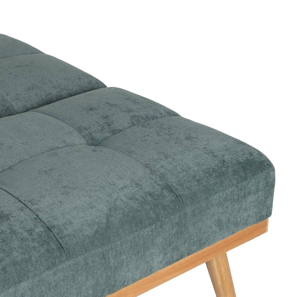 Sofá Cama Verde en Chenilla para Salón - Diseño Moderno y Funcionalidad, 178x107.5 cm, Estructura Robusta y Confortable - Imagen 7