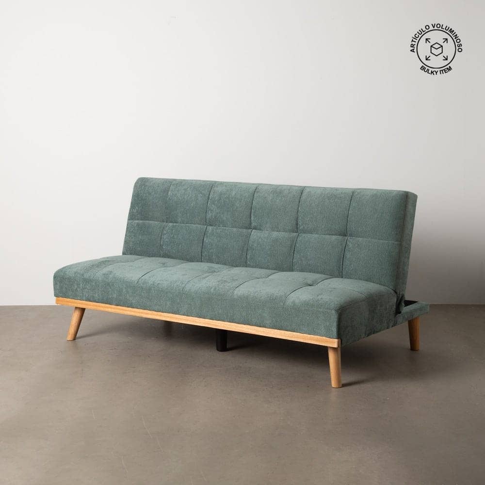 Sofá Cama Verde en Chenilla para Salón - Diseño Moderno y Funcionalidad, 178x107.5 cm, Estructura Robusta y Confortable - Imagen 15