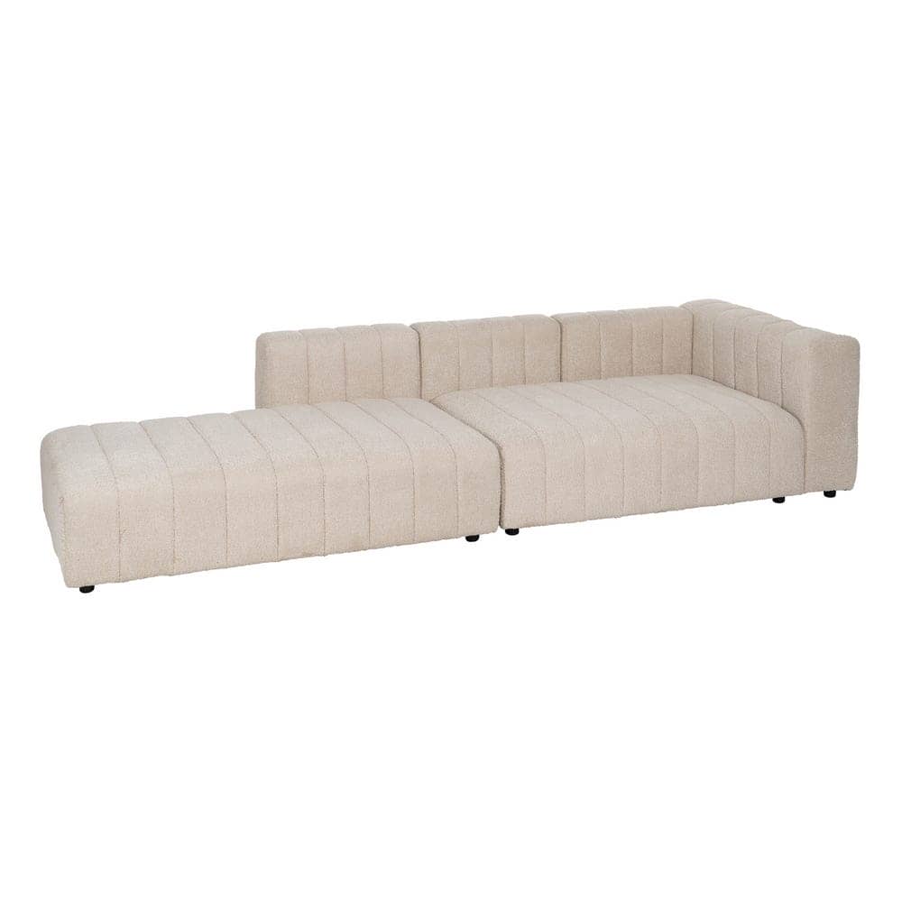 Sofá Desestructurado Beige de 150 cm para Salón Moderno - Diseño Contemporáneo y Confort Inigualable - Imagen 2