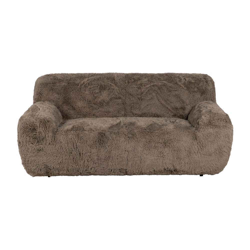 Sofá Taupe de 2 Plazas en Tejido Elegante 185 cm - Comodidad y Estilo para tu Salón, Ideal para Espacios Compactos - Imagen 2