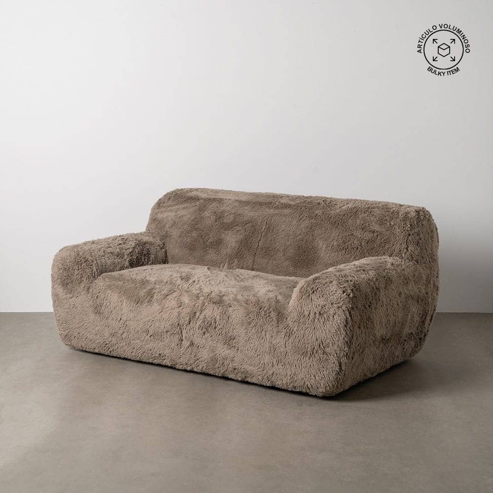 Sofá Taupe de 2 Plazas en Tejido Elegante 185 cm - Comodidad y Estilo para tu Salón, Ideal para Espacios Compactos - Imagen 14