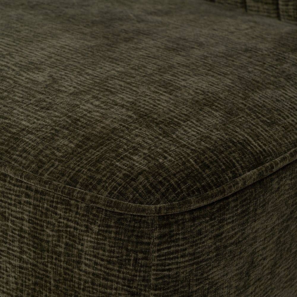 Sofá Verde Compacto en Tejido de Poliéster con Estructura de Madera - Diseño Moderno y Acogedor para Salones y Espacios Pequeños 74 cm - Imagen 8