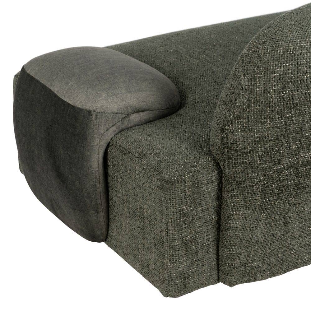 Sofá Verde Tejido Compacto de 180x92x70 cm para Salón - Estilo Moderno y Confort Ergonomico - Imagen 10