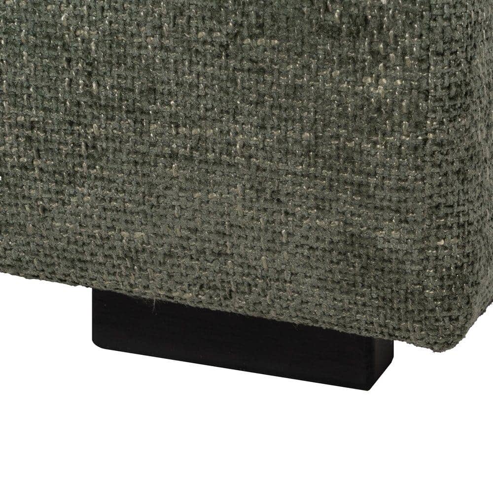 Sofá Verde Tejido Compacto de 180x92x70 cm para Salón - Estilo Moderno y Confort Ergonomico - Imagen 11
