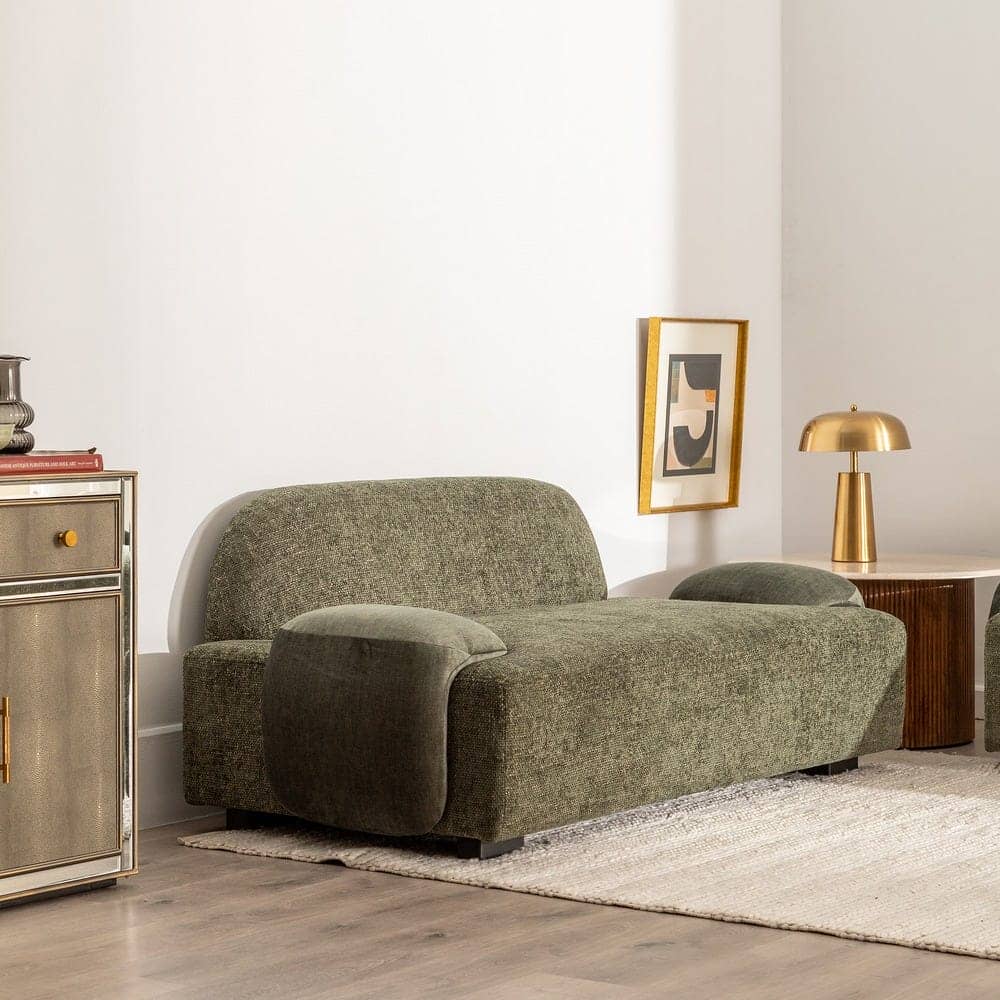 Sofá Verde Tejido Compacto de 180x92x70 cm para Salón - Estilo Moderno y Confort Ergonomico - Imagen 12