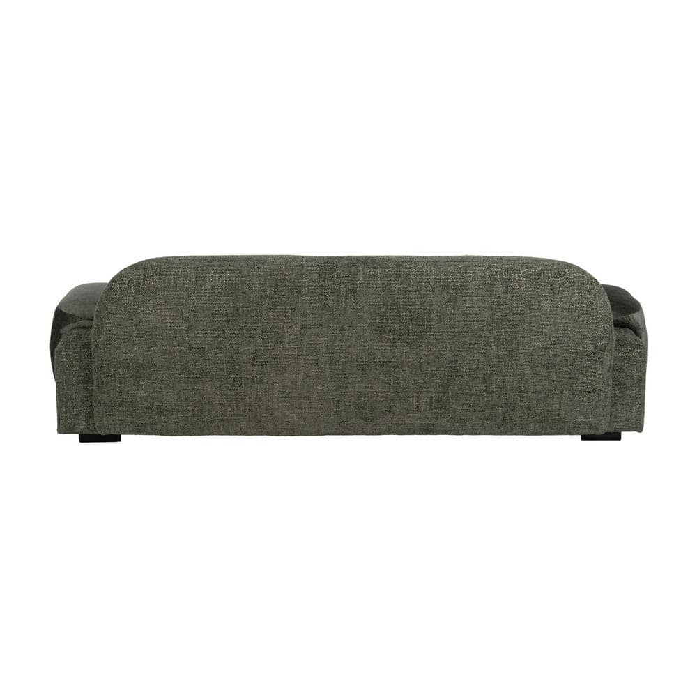 Sofá Verde Tejido de 222 cm para Salón - Diseño Moderno y Confort Superior, Ideal para Decoración Contemporánea - Imagen 3