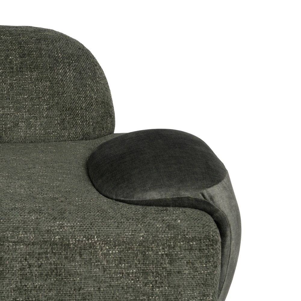 Sofá Verde Tejido de 222 cm para Salón - Diseño Moderno y Confort Superior, Ideal para Decoración Contemporánea - Imagen 6