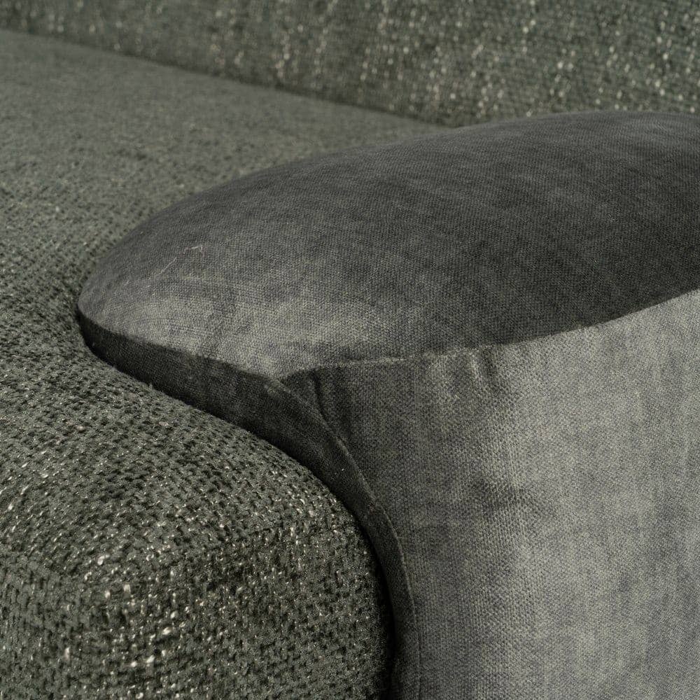 Sofá Verde Tejido de 222 cm para Salón - Diseño Moderno y Confort Superior, Ideal para Decoración Contemporánea - Imagen 7