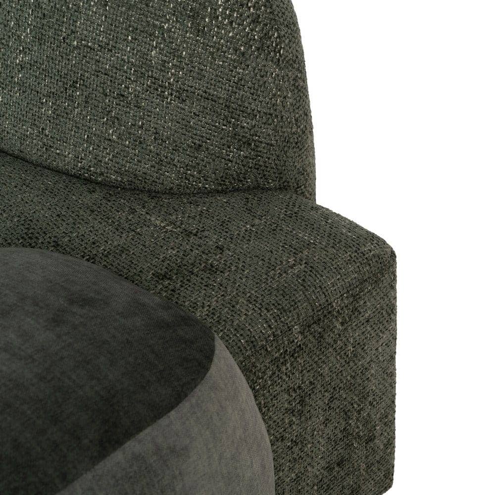Sofá Verde Tejido de 222 cm para Salón - Diseño Moderno y Confort Superior, Ideal para Decoración Contemporánea - Imagen 8