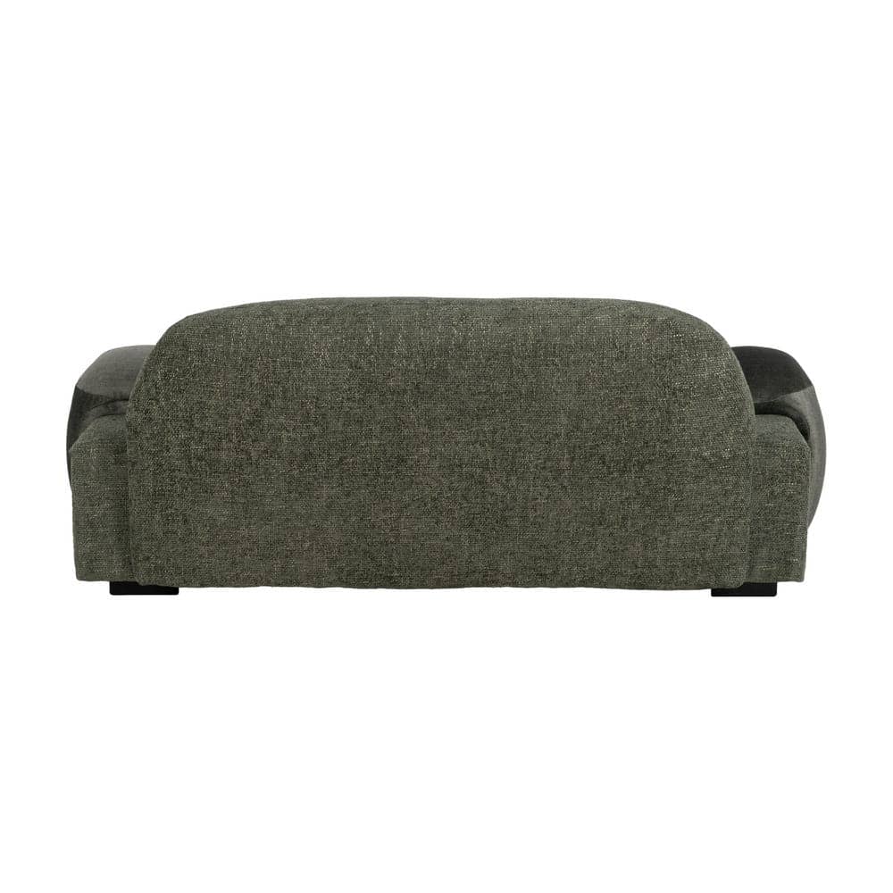Sofá Verde Tejido Compacto de 180x92x70 cm para Salón - Estilo Moderno y Confort Ergonomico - Imagen 3