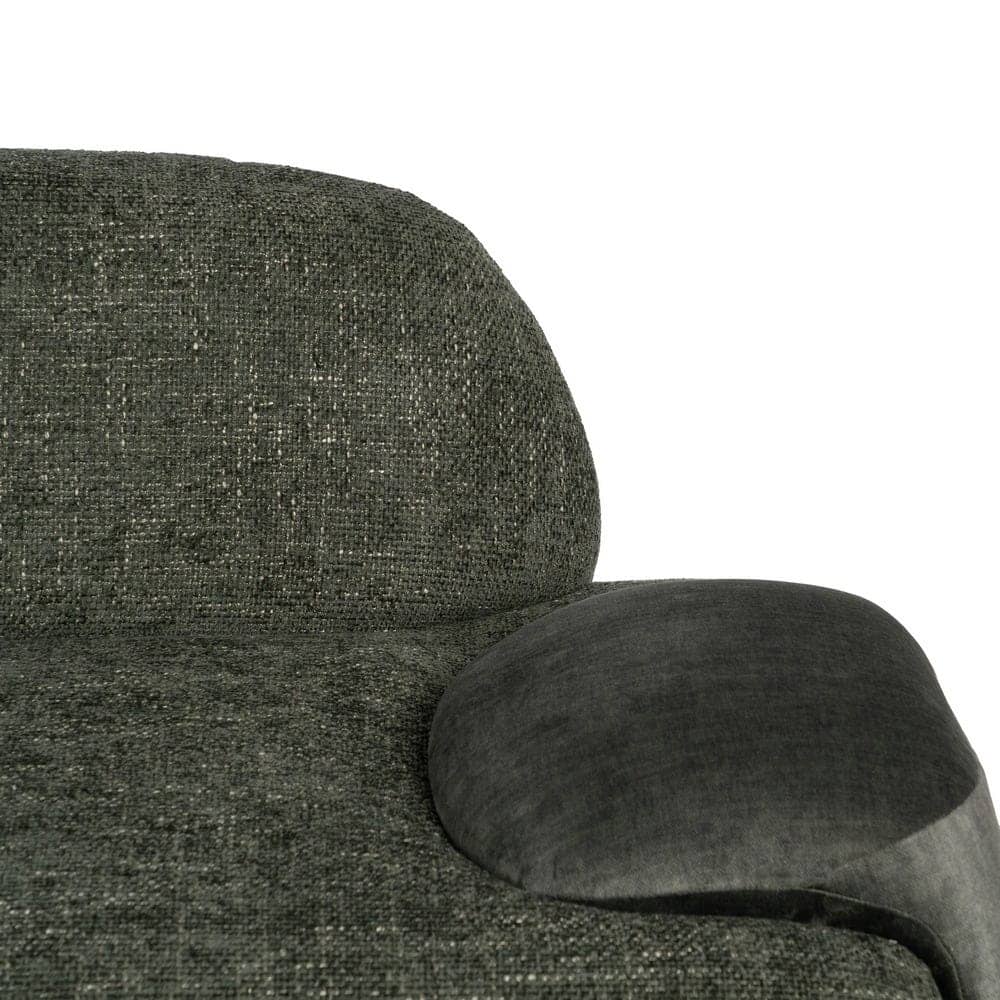 Sofá Verde Tejido Compacto de 180x92x70 cm para Salón - Estilo Moderno y Confort Ergonomico - Imagen 6