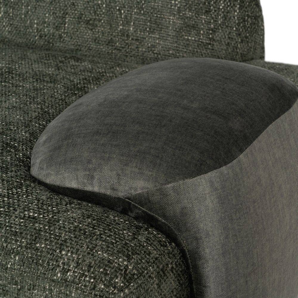 Sofá Verde Tejido Compacto de 180x92x70 cm para Salón - Estilo Moderno y Confort Ergonomico - Imagen 7