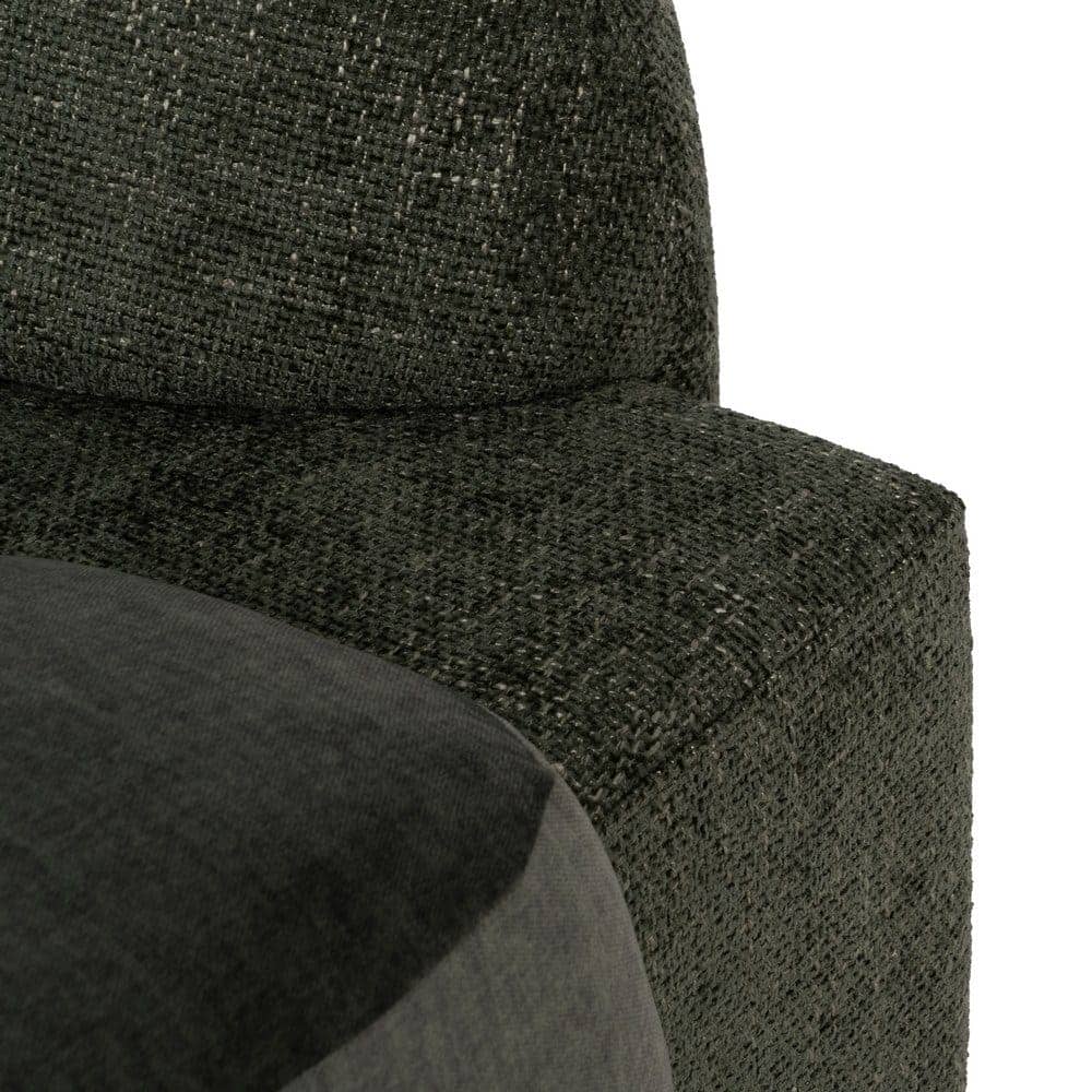 Sofá Verde Tejido Compacto de 180x92x70 cm para Salón - Estilo Moderno y Confort Ergonomico - Imagen 8