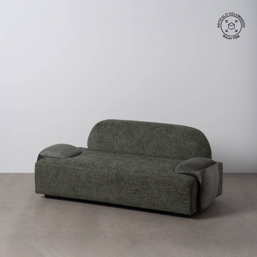 Sofá Verde Tejido Compacto de 180x92x70 cm para Salón - Estilo Moderno y Confort Ergonomico - Imagen 13