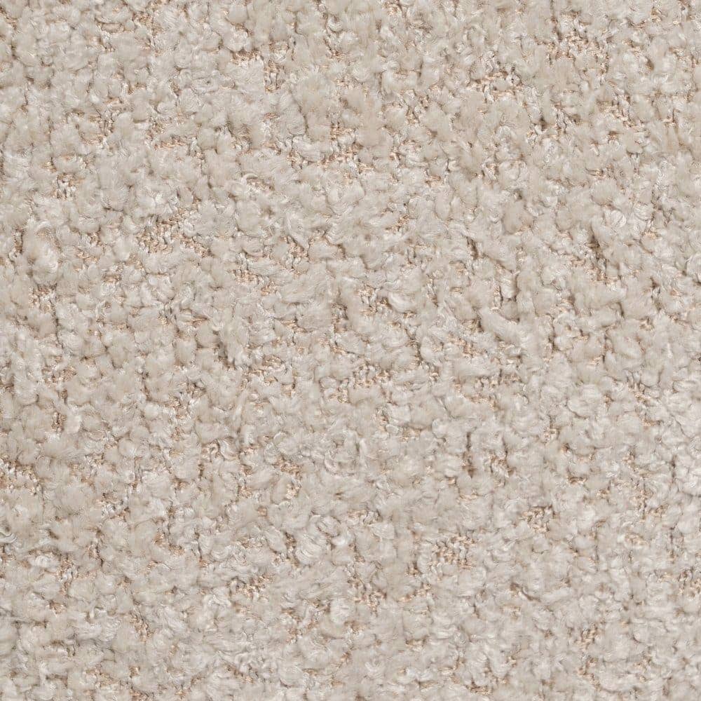 Taburete Beige Tejido de 41 cm para Salón, Dormitorio y Vestíbulo - Diseño Moderno y Sofisticado con Relleno de Espuma y Estructura Robusta - Imagen 3