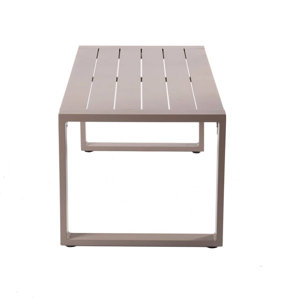 Mesa Baja de Exterior IO | Aluminio Color Limo - 92x51 cm - Imagen 3