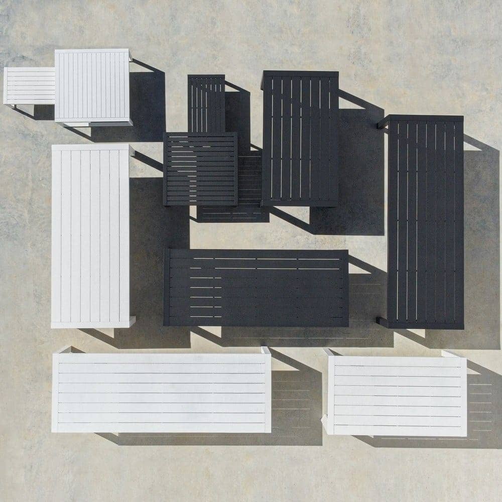 Mesa Baja de Jardín IO | Aluminio Color Grafito - 100x100 cm - Imagen 4