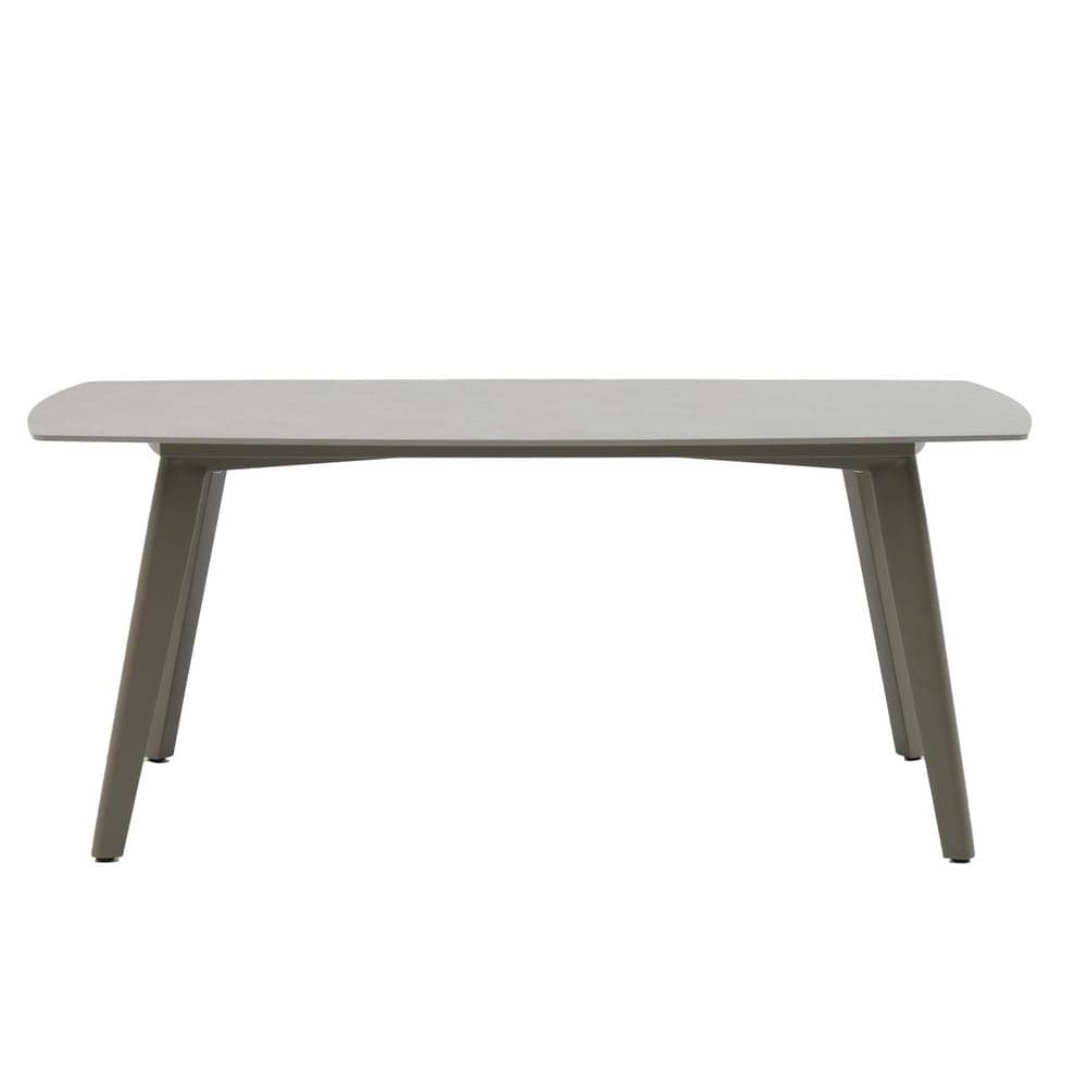 Mesa de Comedor Marín | Tapa Porcelánica Beige Grey-Stone - 180 cm - Imagen 2