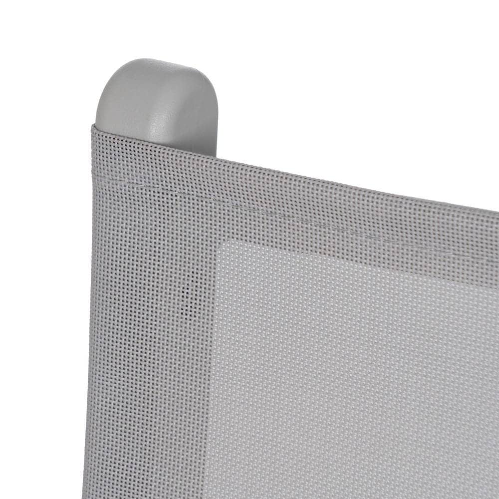 Pack de 4 Sillas Plegables Grises para Exteriores Belmar - Comodidad y Estilo en Polipropileno y Textileno - Imagen 8